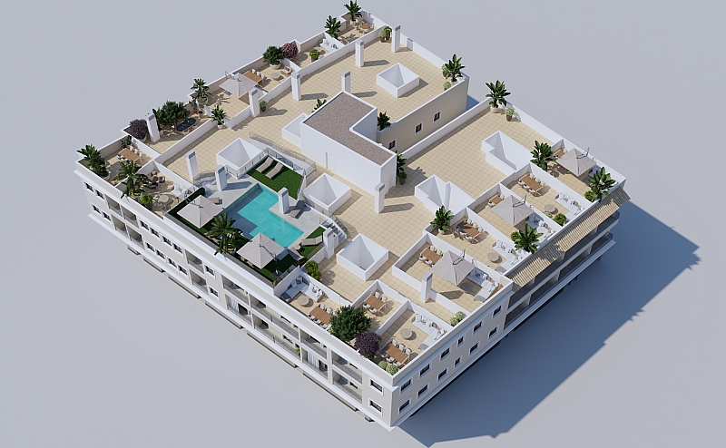 2 Bedroom 2 Bathroom penthouse in Algorfa